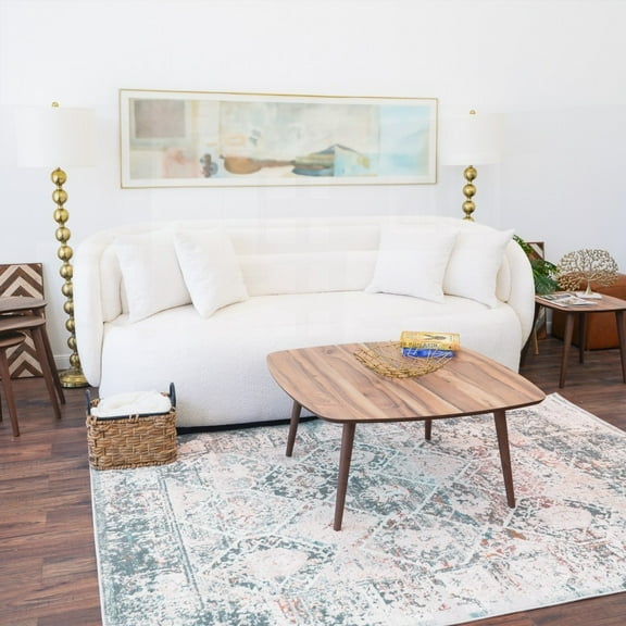 Kalen Walnut Center Table: Perfectly Proportioned Square for Any Room