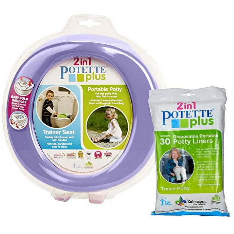 Potette Plus 2 in 1 Travel Potty Grey/White