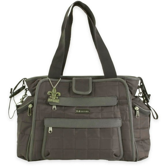 Kalencom Featherweight Quilted Nylon Nola Tote Diaper Bag in Asphalt