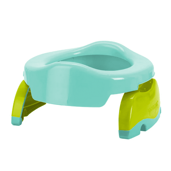 Kalencom Potette Plus 2-in-1 On-the-Go Potty & Toilet Trainer - Refreshing Teal Portable Potty System