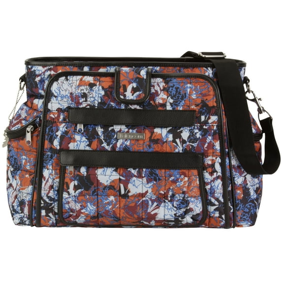 Kalencom Quilted Nylon Nola Tote Diaper Bag in Watercolors