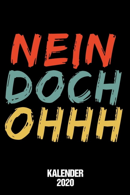 Kalender 2020 Nein Doch Ohhh Terminplaner A5 lustig Tagesplaner mit