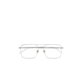 thumbnail image 1 of Kaleos Men's Munger M Minimalist Titanium Rectangular Eyeglasses With Adjustable Nose Pads Silver, 1 of 1