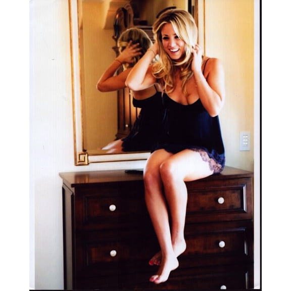 Kaley Cuoco Sitting On Dresser Photo Print (8 x 10) - Item # MVM70112