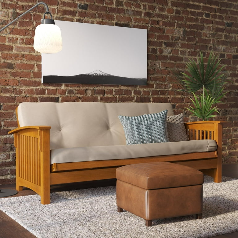 Kali 6 Inch Futon Mattress with Tufted Cover and Recycled