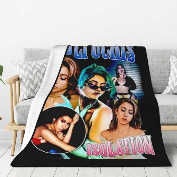 Kali Actress Uchis Flannel Blanket Air Conditioning Blanket Nap Blanket Sofa Throw Blanket Throw Blankets 40"X30"