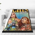 thumbnail image 1 of Kali Actress Uchis Flannel Blanket Air Conditioning Blanket Nap Blanket Sofa Throw Blanket Throw Blankets 80"X60", 1 of 5