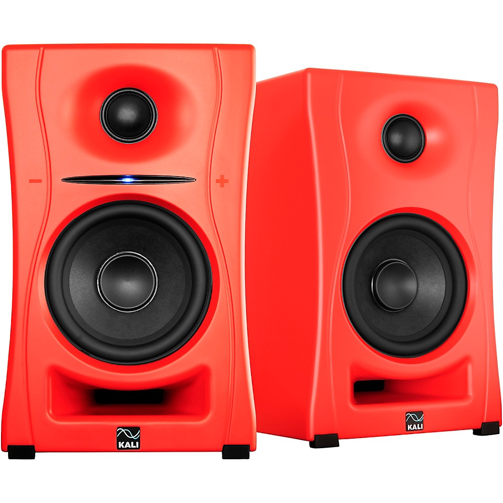 Kali Audio 4 Inch 2-Way powered loudspeaker system w/Bluetooth Red (Pair) Red