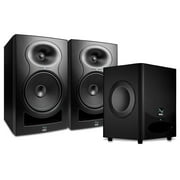 LP-8 V2 8" Powered Studio Monitor Pair & WS-6.2 Dual 6" Studio Subwoofer Bundle