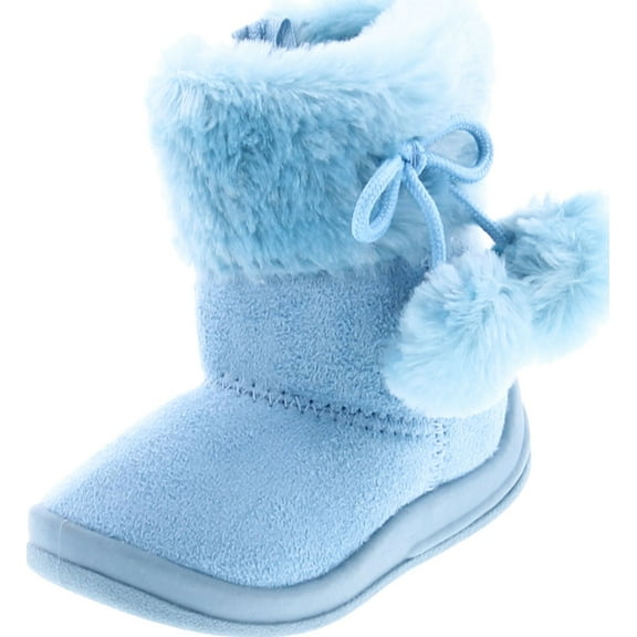 Kali Footwear Girls Bany Flat Pom Pom Ankle Boots