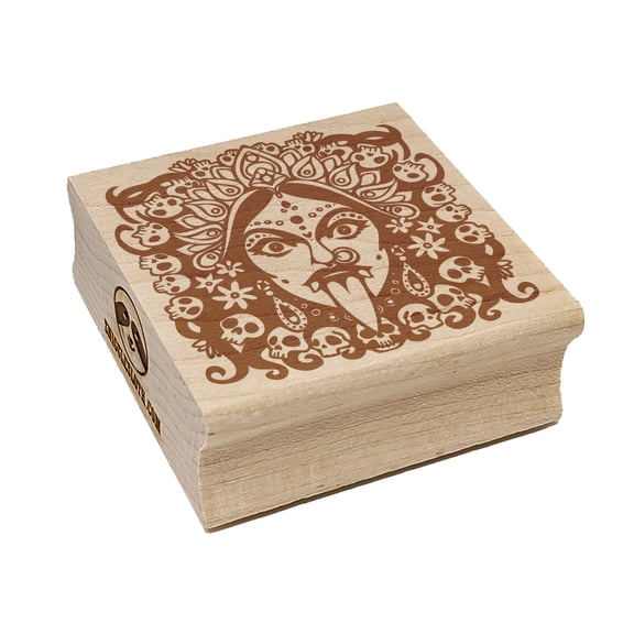 Kali Indian Goddess of Destruction and Change Square Rubber Stamp Stamping Scrapbooking Crafting - Small 1.25in