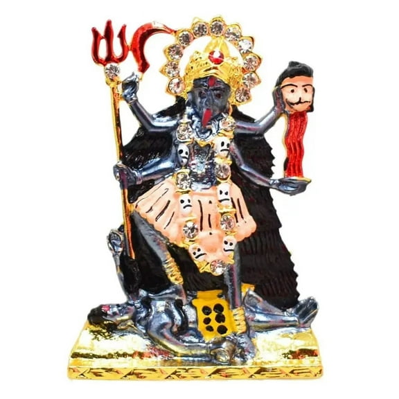 Kali Maa Vaishno Mata Durga metal with Stone - Murti - Statue -7 cm ~ Energized