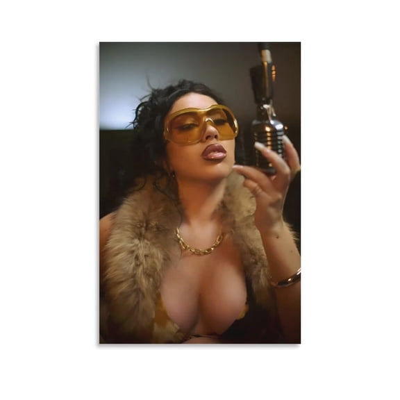 Kali Uchis Art Hot Singer Musician Poster Wall Art Poster Scroll Canvas Painting Picture Living Room Decor Home 16x24inch(40x60cm)