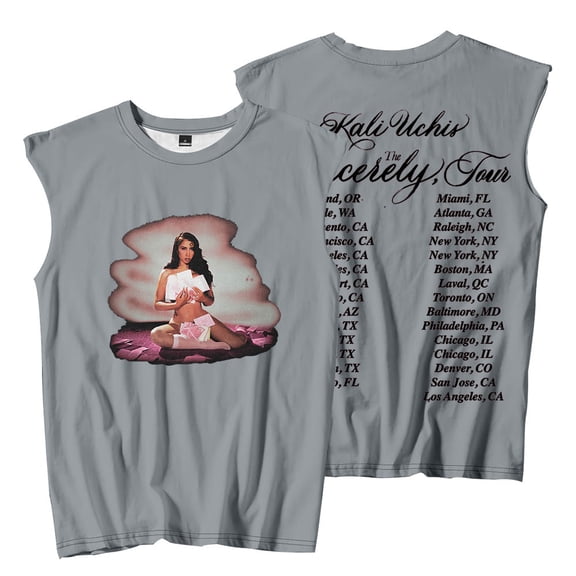 Uchis The Sincerely Tour 2025 Merch Sleeveless T-Shirts Women Men HipHop Tank Tops Tee