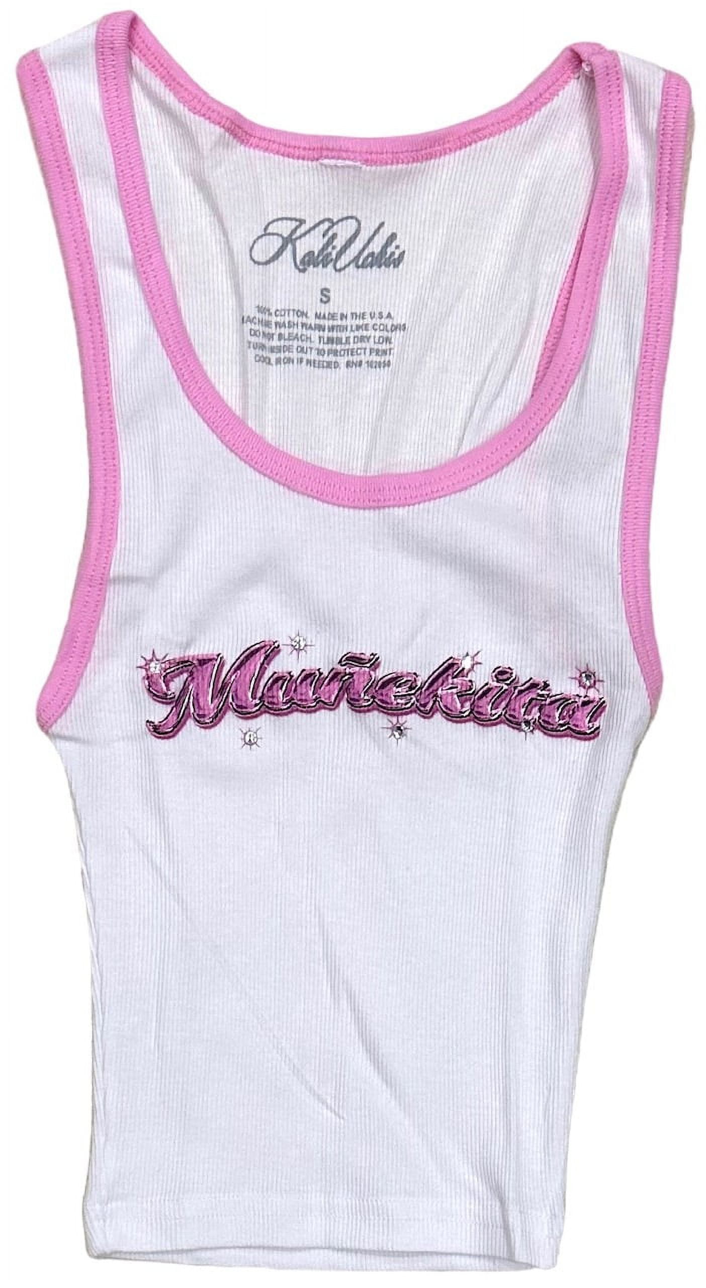 Kali Uchis Women's Official Merch Munekita Rhinestone Rib Knit Tank Top ...