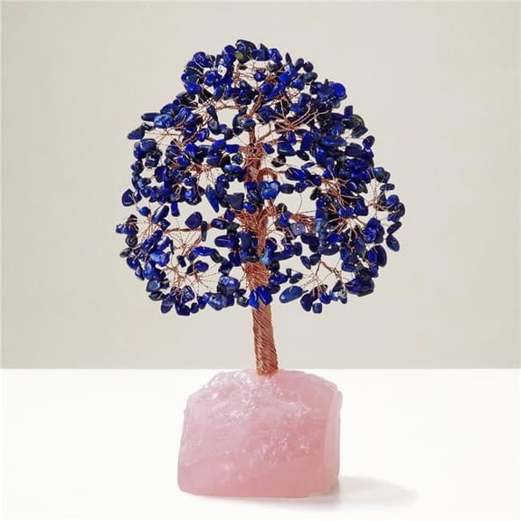 Kalifano K965R-LP Lapis Bonsai Tree of Life with 414 Crystals