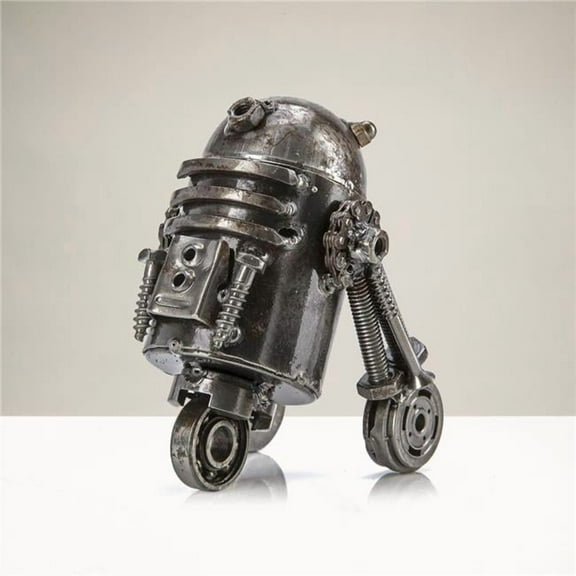 Kalifano RMS-250R2-N 5.5 in. R2D2 Inspired Recycled Metal Sculpture