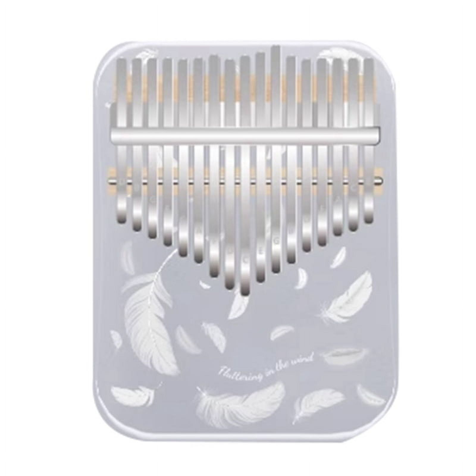 Kalimba 17 Key Professional Thumb Piano Acrylic Kalimba Thumb Piano Keyboard Musical Instrument White