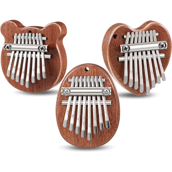 Kalimba 8 Key exquisite Finger Thumb Piano Marimba Musical good accessory Pendant Gif