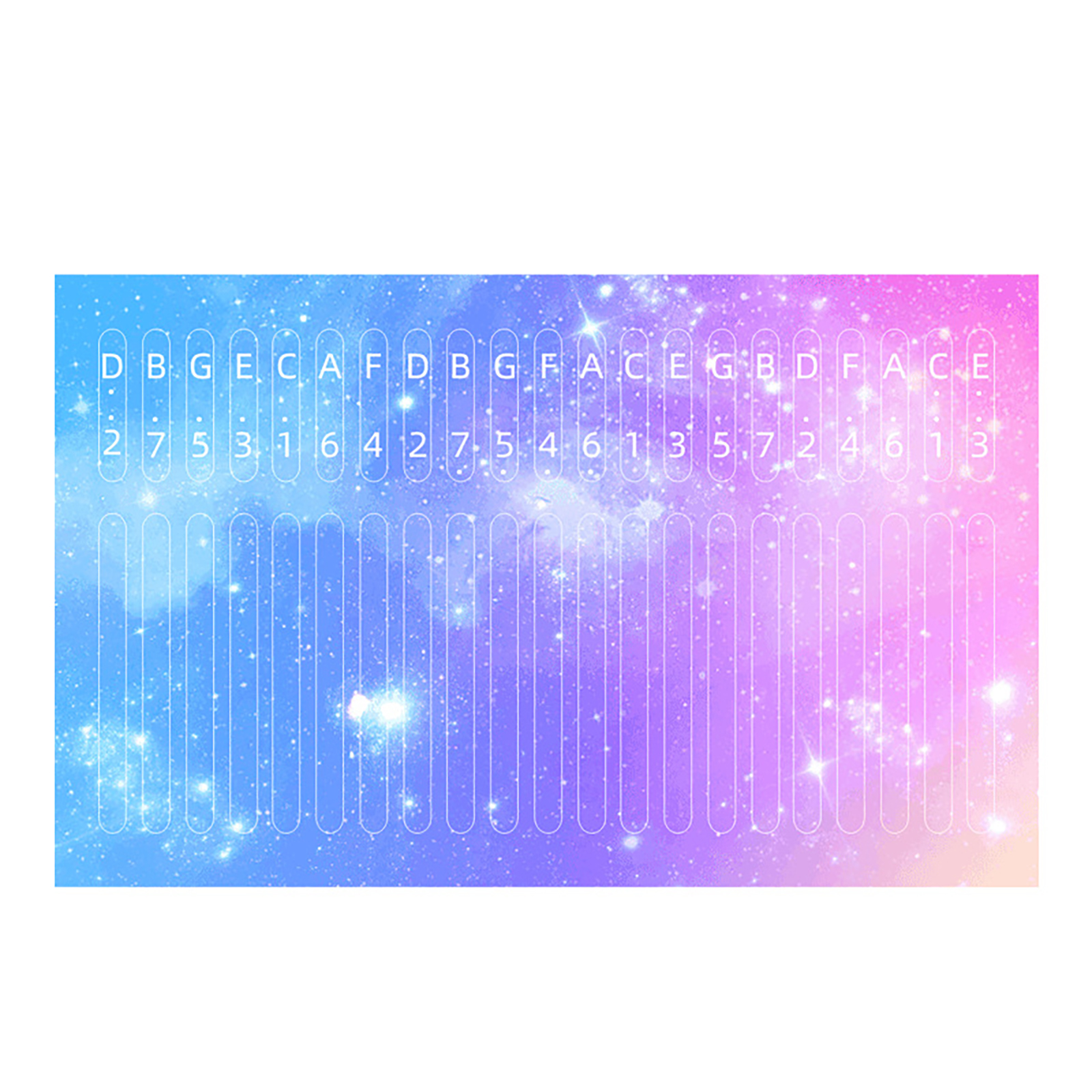 Kalimba Stickers, 21 Keys Thumb Piano Sticker Thumb Piano Decals ...
