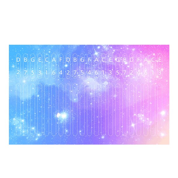 Kalimba Stickers, 21 Keys Thumb Piano Sticker Thumb Piano Decals Keyboard Instruments Accessories for Beginner Learner