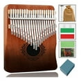 thumbnail image 1 of Kalimba Thumb Piano 21 Keys, Portable Kalimba Thumb Piano, Thumb Piano for Adults, Kids and Beginners solid wood + ore metal Brown, 1 of 5