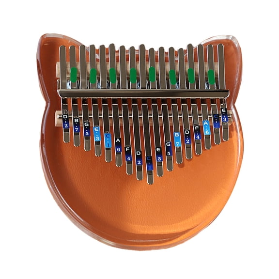 Kalimba Thumb Piano With Eva Protective Case, Transparent Crystal Acrylic Kalimba 17 Key, Musical Instrument Gifts