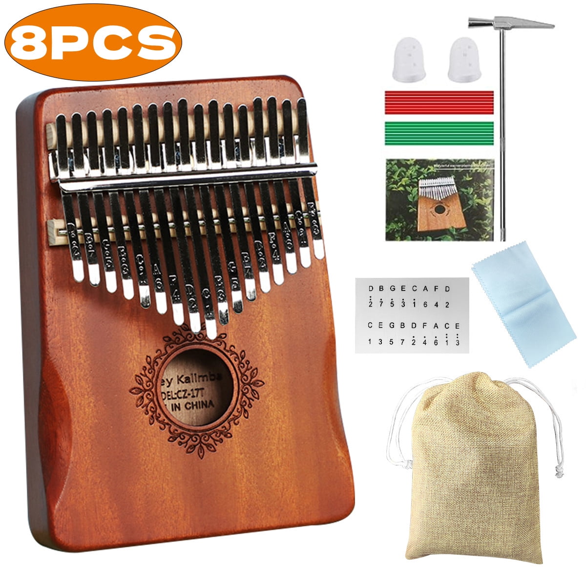 Kalimba Thumb Piano for Adults Portable Musical Instruments for Kids