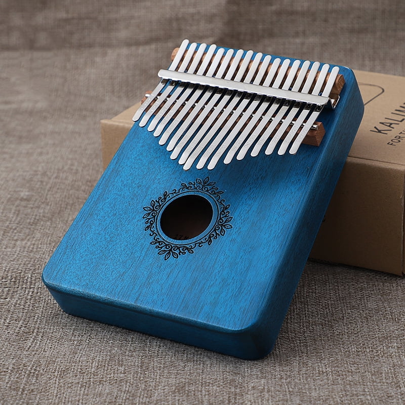 Kalimba music instrument Thumb Piano 17 Keys Mahogany Wood Finger Piano ...