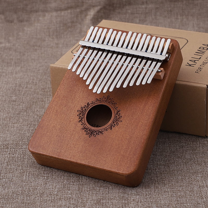 Kalimba music instrument Thumb Piano 17 Keys Mahogany Wood Finger Piano ...