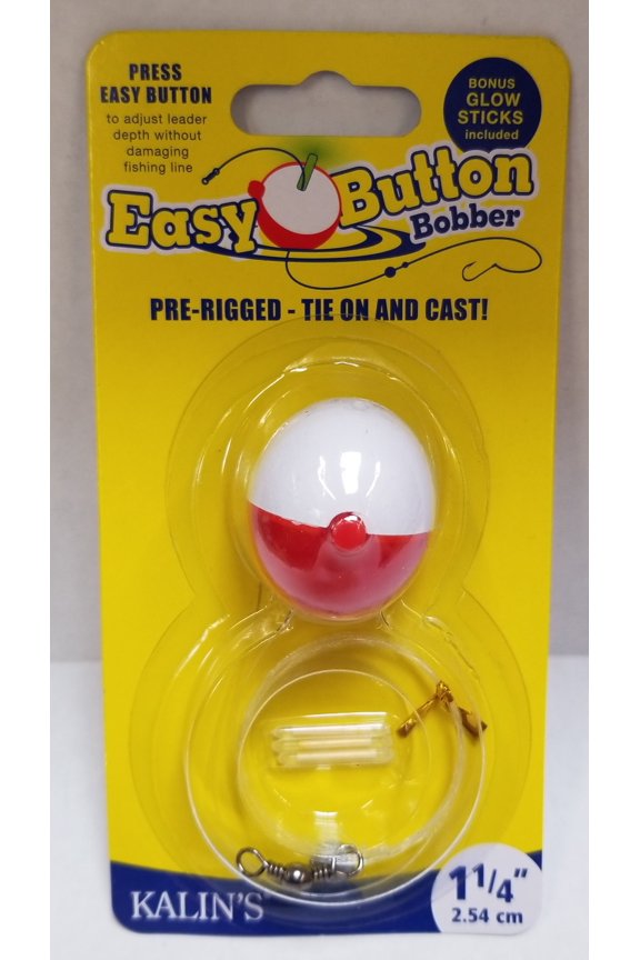 Easy Slide Hard Plastic Bobber 1 1/4 in, Fishing Float Kit