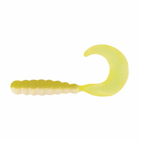 Kalin's Freshwater 1.75" Triple Threat Soft Plastics Crappie Grub, Acid Rain, 10ct, Lake