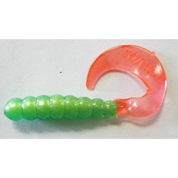 Kalins 2TG10-808 Firetiger Soft Plastic 2" Fishing Sinkbait Grub Freshwater Lure