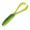 thumbnail interactive-video image 1 of Kalins Freshwater 1.75" Triple Treat Soft Plastics Grub, John Deere Green, 10ct, Lake, 1 of 11