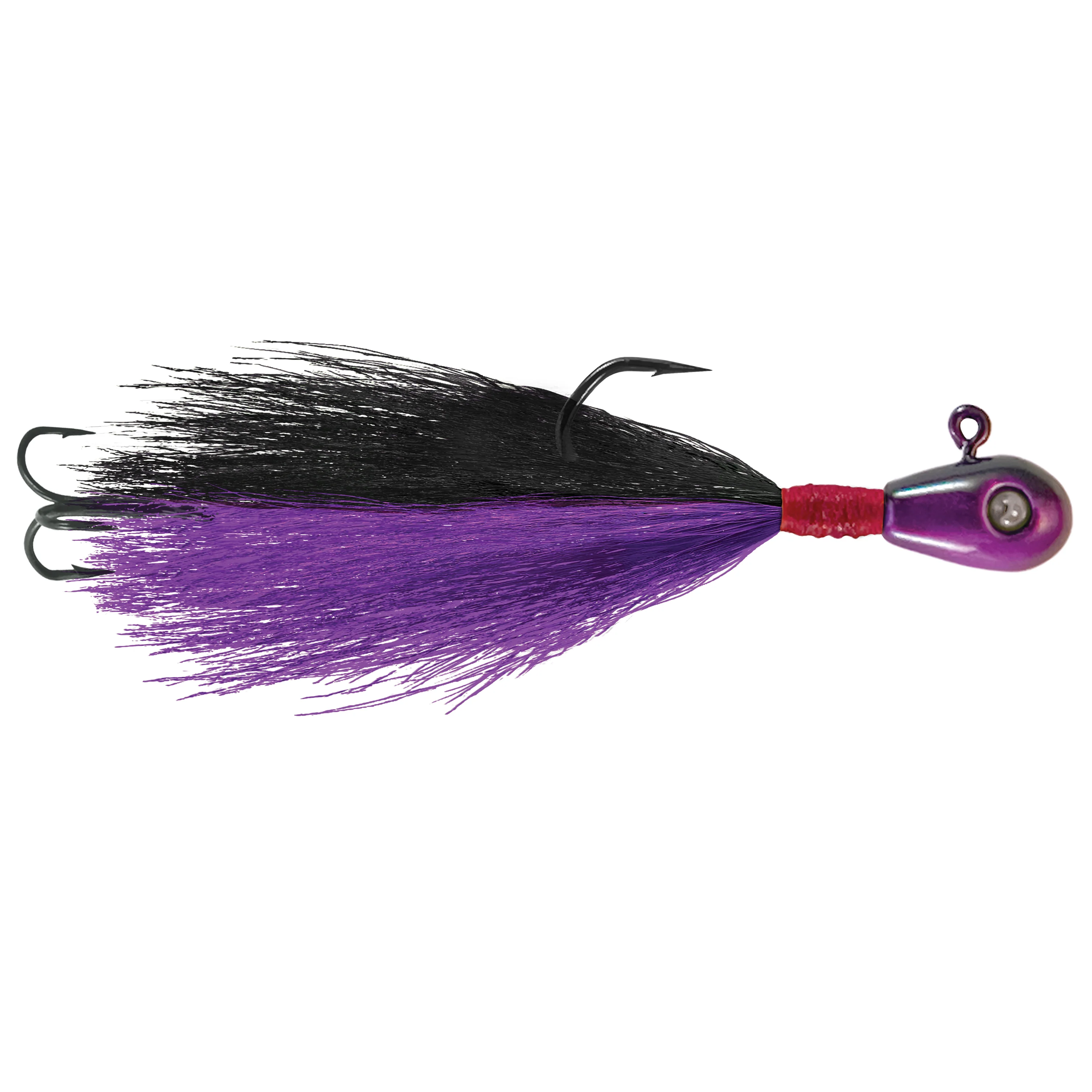 Kalins, Google Eye Hair Jig, 3/8oz, Black/Purple
