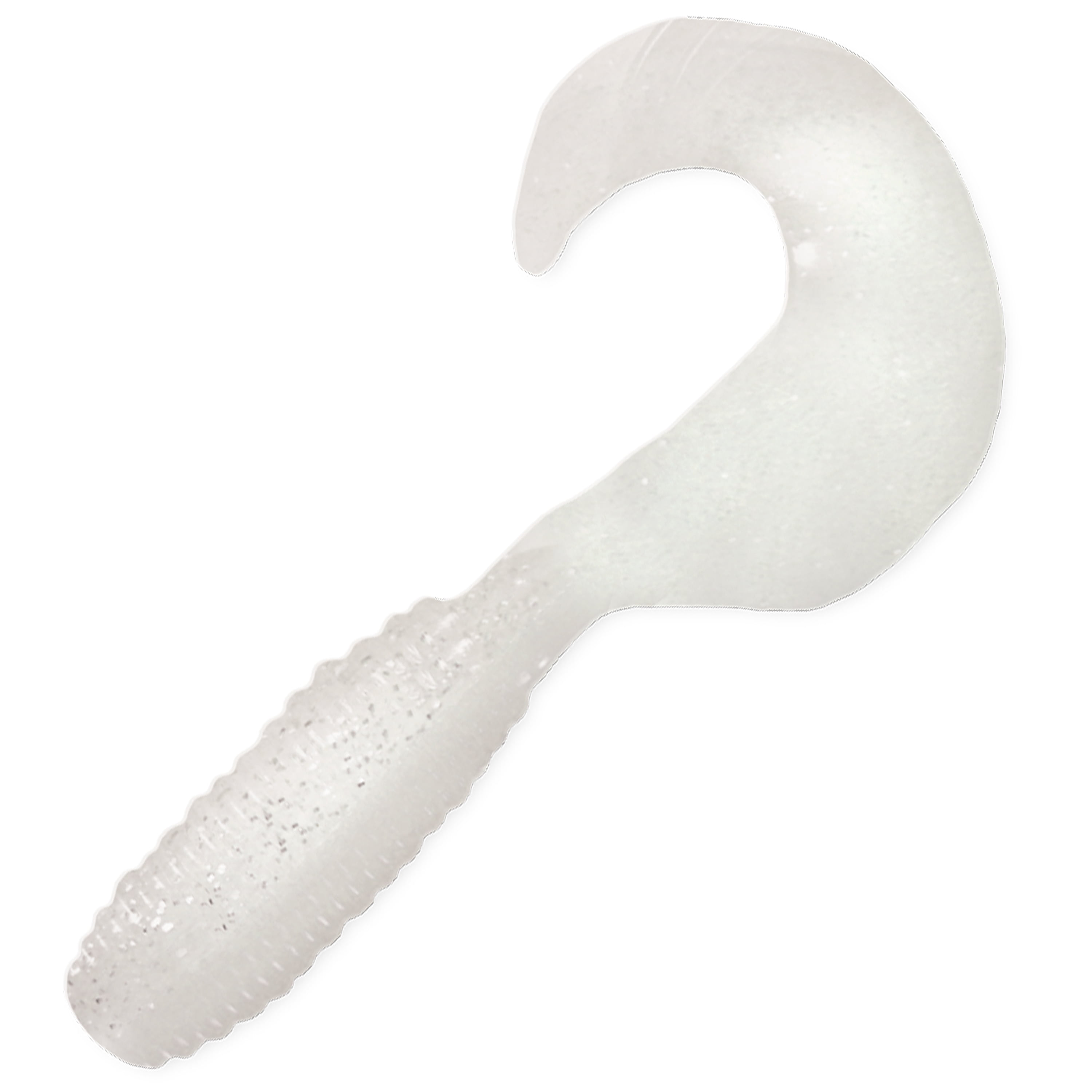 Kalins Lunker Grub 3", 10pk, White Ice