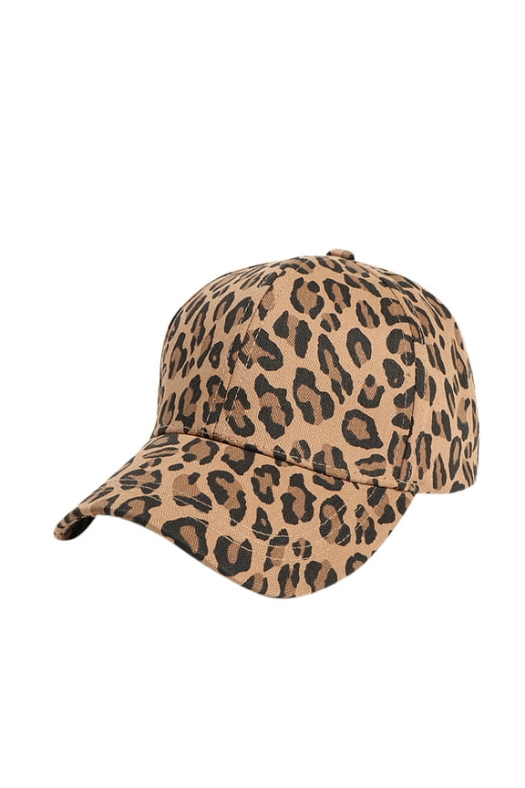 Classic Leopard Vintage Print Hat Retro Soft Edging Style Y2K Fashion Vintage Adjustable Cap for Women Men