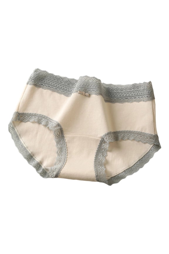 Cotton Underwear for Women Breathable comfty exy Lace Wasit Hipster Panties for Ladies