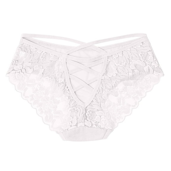 Kaliqueen Sexy Underwear for Women Lace Cheeky Soft Hipster Low Rise Breathable cutout panties Solid Color Plus Size Briefs