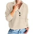 thumbnail image 1 of Kilaqueen Sweaters for Women V-Neck Collared Button Knitted Ribbed Pullover Dressy Casual Long Sleeve Shirts, 1 of 8