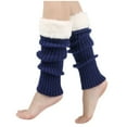 thumbnail image 1 of Kaliqueen Women Winter Extra Soft Long Knitted Stirrup Legwarmer for Yoga, Running, Hiking, Outfits Accessories Etc., 1 of 2