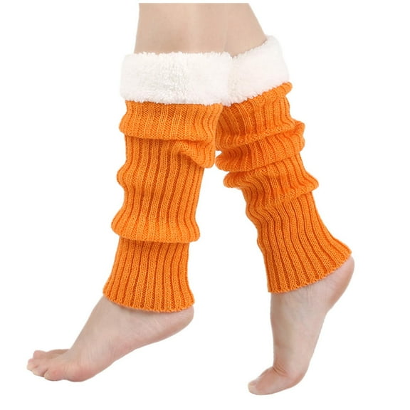 Kaliqueen Women Winter Extra Soft Long Knitted Stirrup Legwarmer for Yoga, Running, Hiking, Outfits Accessories Etc.