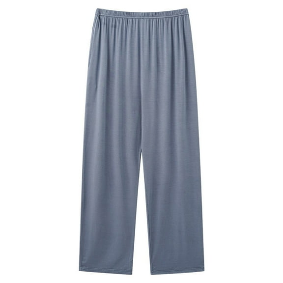 Kaliqueen Women's Wide Leg Pants with Pockets Solid Color High Waist Loose Sweatpants Casual Comfy Plus Size Pajama Pants