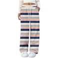 thumbnail image 1 of Kaliqueen Womens Pajama Pants Fashion Unstructured Print Soft Fleece Pj Pants Drawstring Waist Comfortable Lounge Long Pant with Pockets, 1 of 4