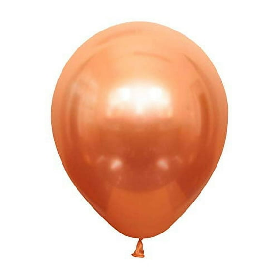 Kalisan 12inch Mirror Chrome  Copper Latex Balloons (50count)