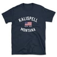 thumbnail image 1 of Kalispell Montana Patriot Men's Cotton T-Shirt, 1 of 1