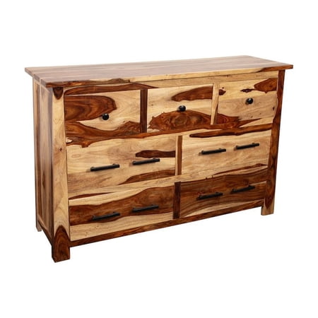 Porter Designs Kalispell Solid Sheesham Wood Dresser, Natural