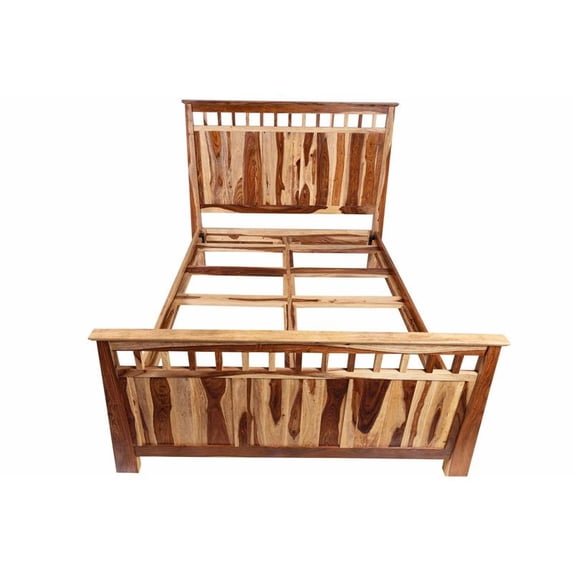 Kalispell Solid Sheesham Wood King Bed