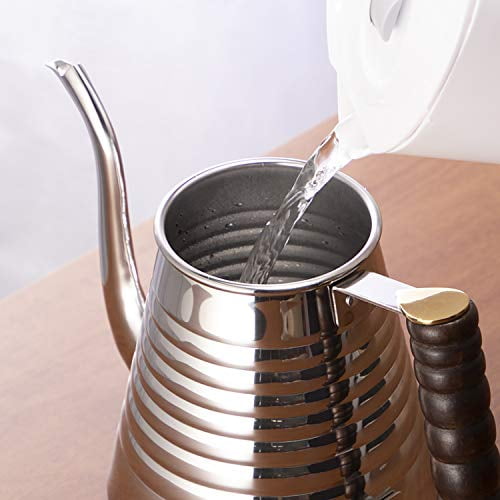 Kalita Wave 1L Stainless Steel Drip Kettle, Pot, Silver