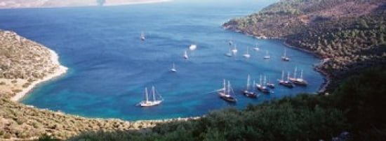 Kalkan Turkey Canvas Art - Panoramic Images (36 x 13)